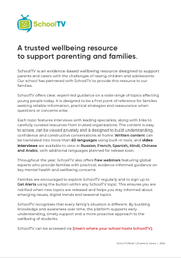 Blurb 1_Parents & Carers