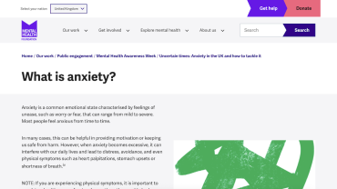 What is anxiety? - Mental Health Foundation
