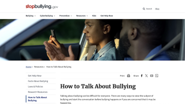 How to Talk About Bullying